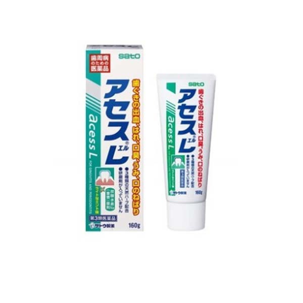 일본 Sato Aces 사토 아세스 치약  민트 3개 세트 (160g)