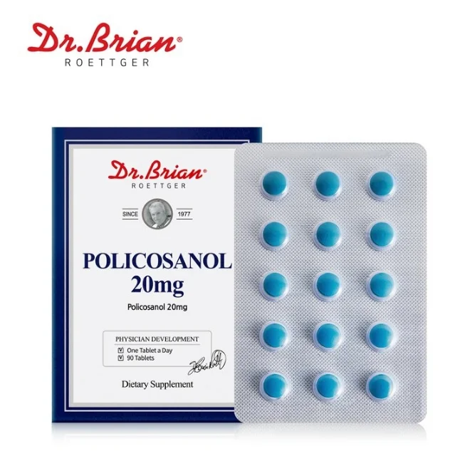 닥터브라이언 사탕수수 폴리코사놀 20mg 90타블렛/ 콜레스테롤/HDL/LDL, 90정, 1개