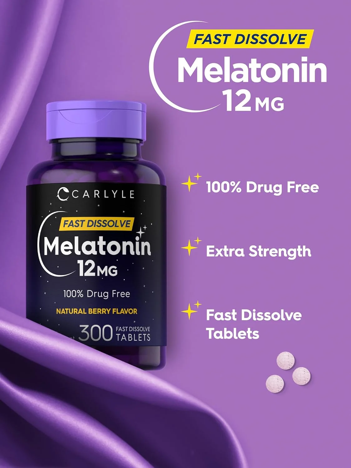 칼라일 멜라토닌 12mg 300정 글루틴프리